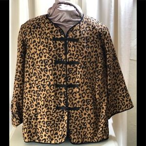 BOB MACKIE Leopard print blouse